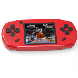 Rechargeable 16 Bit Handheld Game Console Toy for Kids with 3.0'' Color LCD 100 Games (Red)